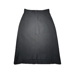 YVES SAINT LAURENT France Autumn 2010 Black Pencil Skirt F36 US 4‎ Wool Silk